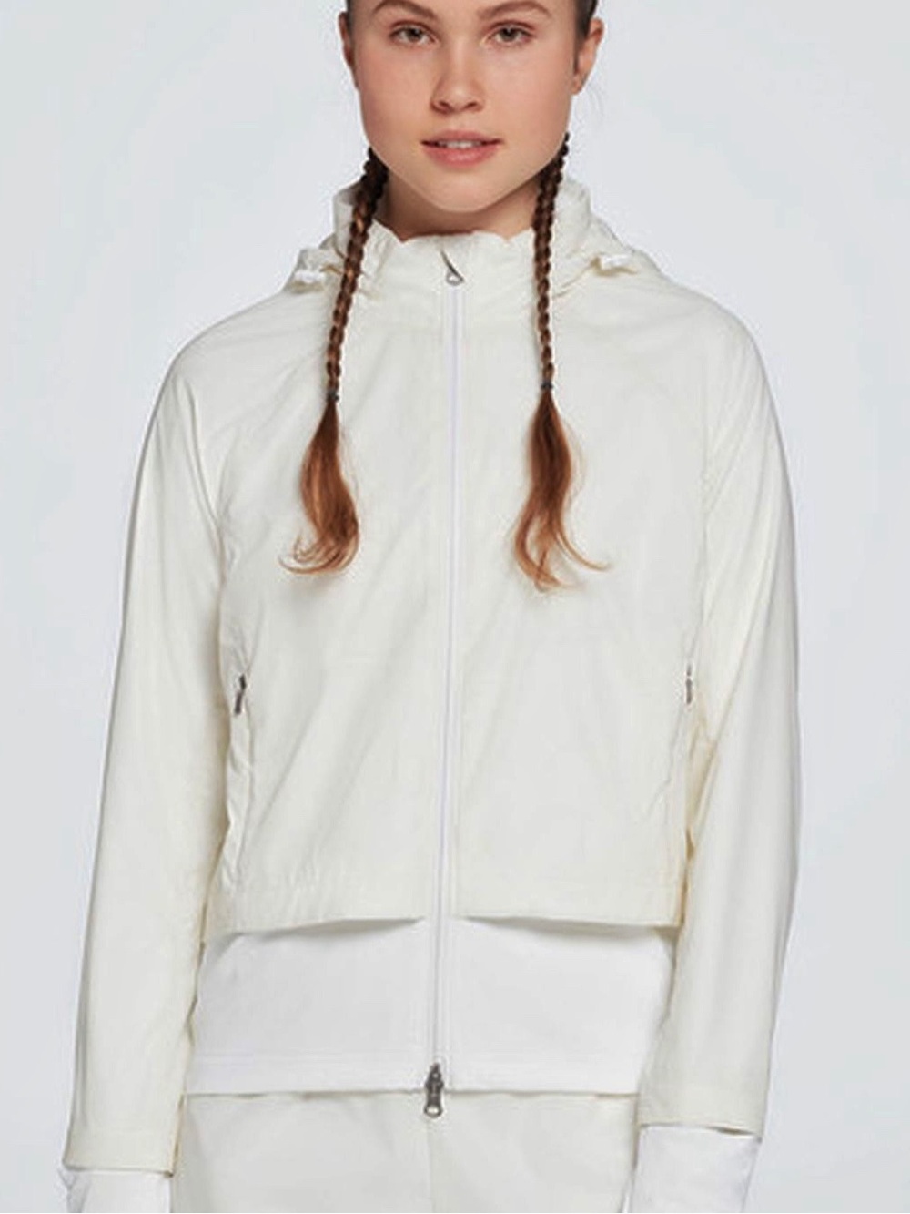 Calia Windbreaker Jacket Ivory White